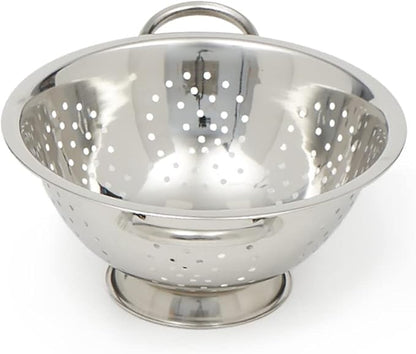 Home Basics Deep Colander Stainless Steel 3 Quart#44;