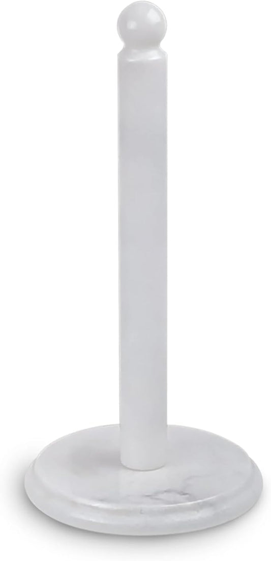Handmade Marble Paper Towel Holder for Kitchen Countertop – Premium Quality, Non-Slip Base, Elegant Design – Natural Marble, Colors & Shades May Vary, for Home Décor