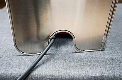 Splatter Guard for Cooking - Grease Splatter Screen - 4 Sided Splatter Guard Compact Type - Stainless Steel - Unfold 33.26 in x 14.17 in - Fold 8.26 in x 14.17 in x 0.86 in - Image 9