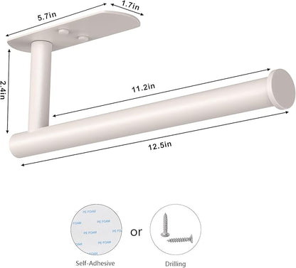 VAEHOLD Adhesive Paper Towel Holder Under Cabinet Wall Mount for Kitchen Paper Towel, Paper Towel Roll Holder Stick to Wall, Stainless Steel - Brown - Image 7