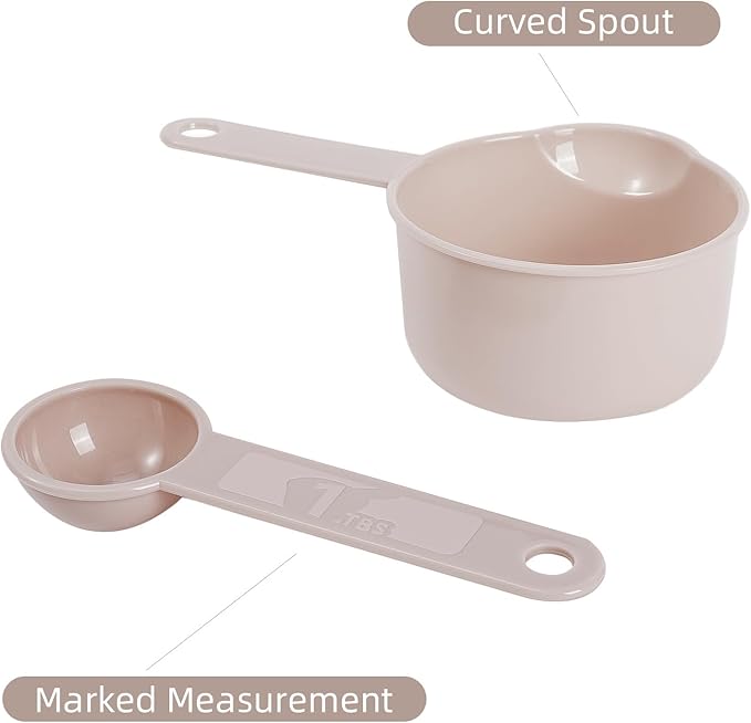 11PCS Measuring Spoons and Measuring Cups Set, Stackable Cups and Spoons, Nesting Cups Spoon for Cooking Baking Supplies, Kitchen Gadgets Essentials Tools - Image 2