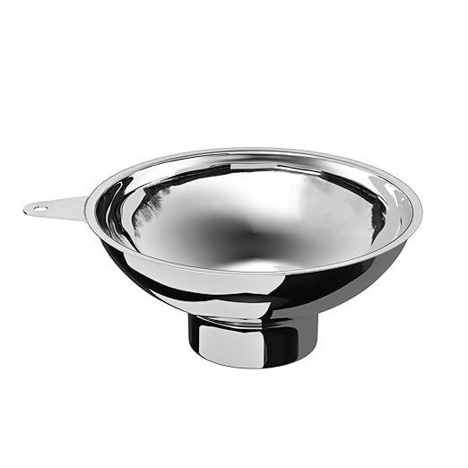 Serinar 5.7 in X 2.26 in Caliber Stainless Steel Canning Funnel for Regular Caliber Mason Jars - Kitchen Filling Funnel (Without Filter) by serinar