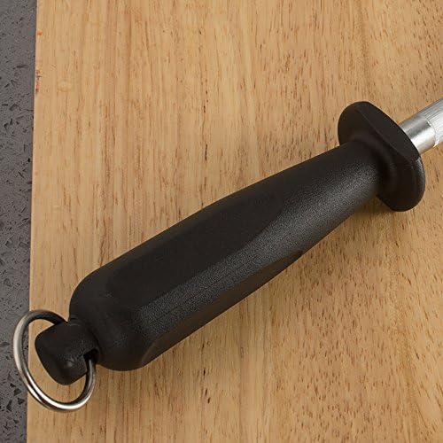 Professional Carbon Steel Black Knife Sharpening Steel, Black 12 Inch - Image 6