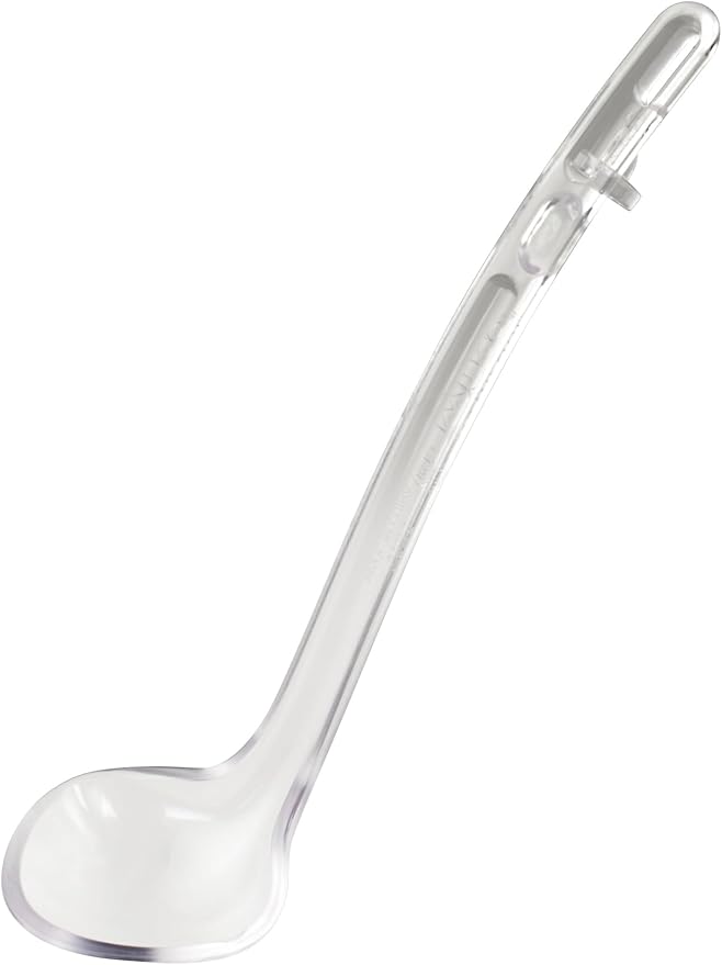 Winco One Piece Dual Spout Plastic Ladle, 3/4 Ounce, 8.5", Red Tail by Winco