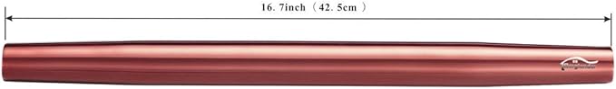 Berglander Rose Gold Rolling Pin, 16.7 Inches Stainless Steel Matte Finish With Rose Gold Titanium Plating Copper Rolling Pin For Baking, Pizza, Dough, Pie, Cookie, Gift Ideas For Bakers. - Image 2