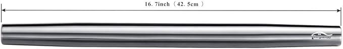 Stainless Steel Rolling Pin, Matte Finish 16.7 Inches, Berglander Rolling Pin For Baking Pizza Dough, Pie, Cookie, Essential Kitchen Utensil Gift Ideas For Bakers. - Image 2