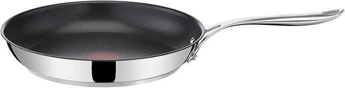 T-Fal x Jamie Oliver Nonstick Coated Stainless Steel Pan 11-Inch, Induction Compatible, Oven Safe up to 500°F, Chef's Stainless Steel Skillet, Frying Pan, Silver - Image 9