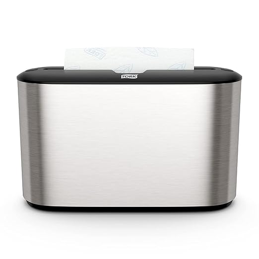 Tork Xpress Stainless Steel Paper Towel Dispenser Compact Design, Fits H2 Hand Towels, Ideal for Home Use Single Unit (302030) by Tork