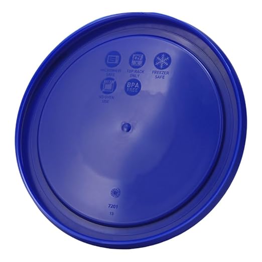 Pyrex Light Blue 4 Cup Round Storage Cover #7201-PC for Glass Bowls - 2 Pack - Image 5
