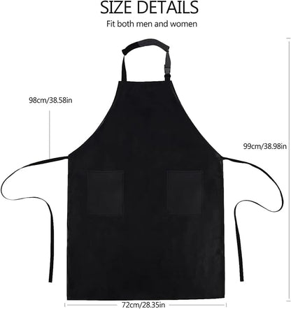 Homsolver 2 Pack Waterproof Rubber Aprons, Heavy Duty Butcher for Men, Chemical Vinyl Plastic Aprons for Dishwashing - Image 5