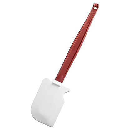 Rubbermaid Commercial Products High Heat Resistant Silicone Heavy Duty Spatula/Food Scraper 13.5-Inch 500 Degrees F Red Handle for Baking/Cooking/Mixing Commercial Dishwasher Safe by RubbermaidCommercialProducts