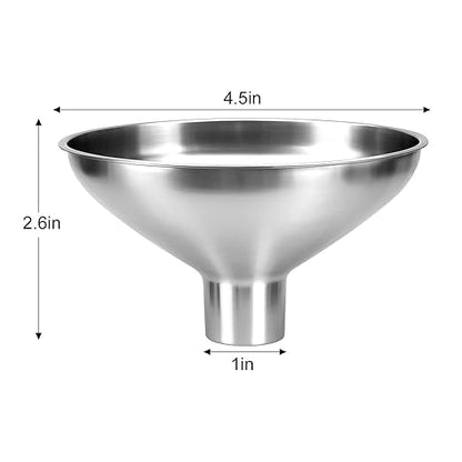Kitchen Funnel, Stainless Steel funnels for Kitchen use Filling Bottles, one-piece Funnel is Seamless and can be Used to Transfer Oils, Spices, and Powder mixes, and is Easy to Clean - Image 3