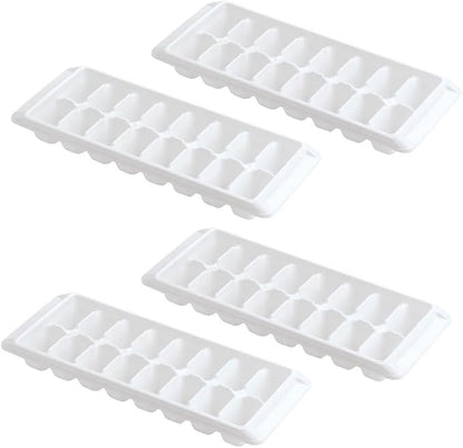 Kitch Easy Release White Ice Cube Tray, 16 Cube Trays (Pack of 4) (4 Pack - 64 Cubes) by Kitch