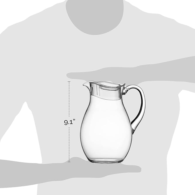 MosJos Acrylic Pitcher (72 oz), Clear Plastic, Water Pitcher with Lid, Shatterproof, BPA-Free Clear Pitcher, Ideal for Sangria, Lemonade, Juice, Iced Tea & More - Image 8