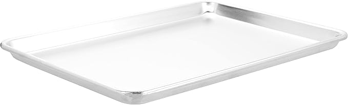 Nordic Ware Naturals Extra Large and Half Sheet Set - USA Made Aluminum Commercial Quality Sheet Pan for Baking or Roasting, Encapsulated Galvanized Steel Rim Prevents Warping, Big Sheet + Half Sheet - Image 2