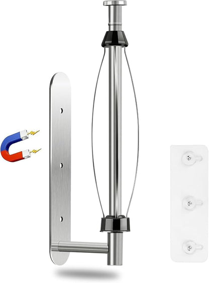 KIHOGEM Magnetic Paper Towel Holder, One Hand Operable Paper Towel Holder Wall Mount with Strong Magnetic Backing and Self-Adhesive for Kitchen Refrigerator RVs Grill Garage(Silver) by KIHOGEM