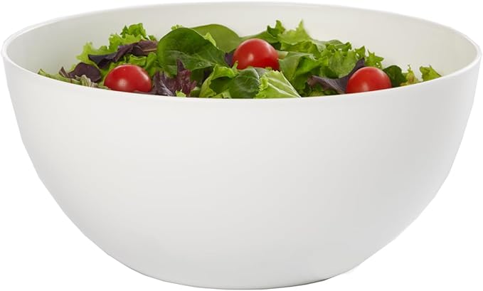 US Acrylic Vista White Plastic Salad and Serving 10-inch Bowls | set of 3 | Reusable, BPA-free, Made in the USA | 135 oz. capacity - Image 8