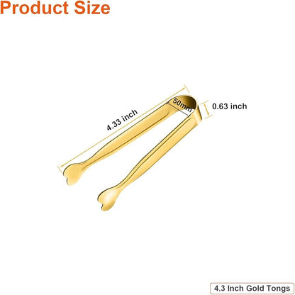 Mini Serving Tongs, Anytrp 18-Packs Stainless Steel Sugar Tongs, 4.3 inch Ice Tongs Kitchen Appetizers Tong for Coffee Bar, Tea Party, Desserts Party, Sugar and Ice Bucket - Image 6