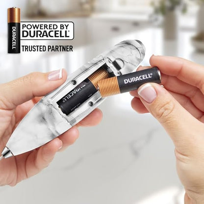 Zulay Kitchen Powerful Milk Frother Wand With 4 AA Duracell Batteries - Ultra Fast Handheld Drink Mixer - Electric Whisk Foam Maker for Coffee, Lattes, Cappuccino, Matcha & Creamer - Quartz - Image 6