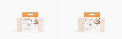Full Circle Beachy Clean Coconut Sponge, Scour Pads, Set of 3 (Pack of 2) by FULLCIRCLE