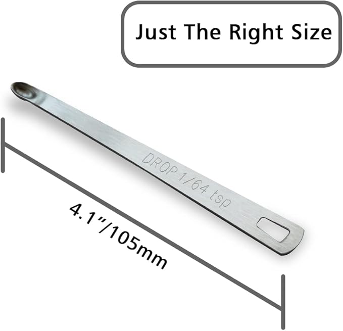 3PCS 1/64 Teaspoon(1/64tsp, 0.08ml, Drop) Single Tiny Measuring Spoon, Small Individual Stainless Steel Measure Spoons Only - Image 2