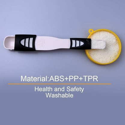 Adjustable Measuring Spoon White,Creative Double End Adjustable Scale, Eight Stalls Measuring Spoon,Measuring Dry/Semi-Liquid Ingredients,Metering Spoon for Baking,Cooking,Coffee,Sugar,Salt,Powder. - Image 6