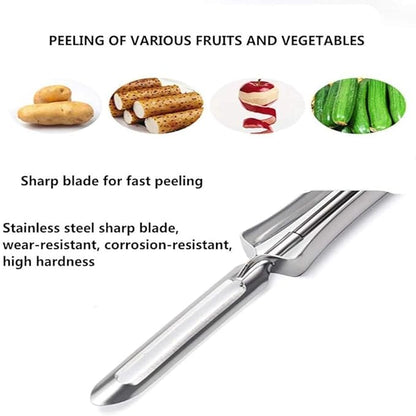 Aniso Kitchen vegetable peeler Stainless steel rotary peeler for vegetable and carrot fruit，with ergonomic safety and control handle-Dishwasher Safety - Image 5