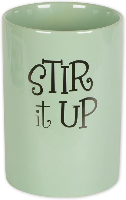 DII Kitchen Accessories Retro Collection Ceramics, Utensil Holder, Jadeite by DII