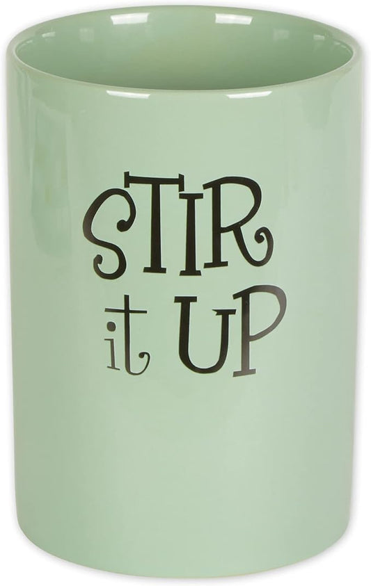 DII Kitchen Accessories Retro Collection Ceramics, Utensil Holder, Jadeite by DII