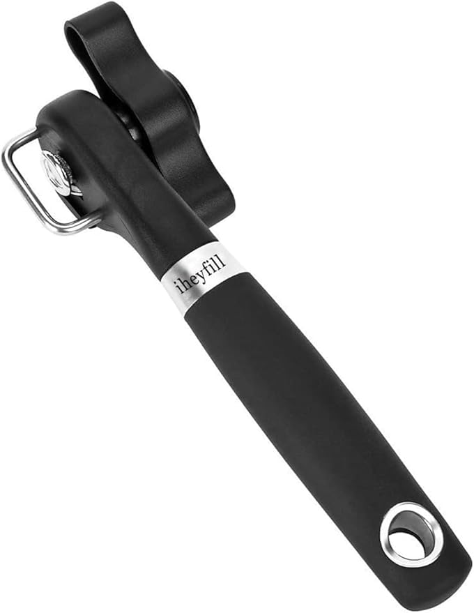 Safety Manual Can Tin Opener,Stainless Steel Ergonomic Anti Slip Design with Smooth Edge Side Cut No Sharp Cuts Can Opener,Lid Lifter that Won't Touch Food - Image 6