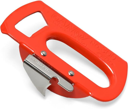 GANGY 2 in 1 Can Opener and Bottle Opener Made in Japan Steel Body with Stainless Steel Blade Compact Easy to Use Kitchen Tool (#300 Large)