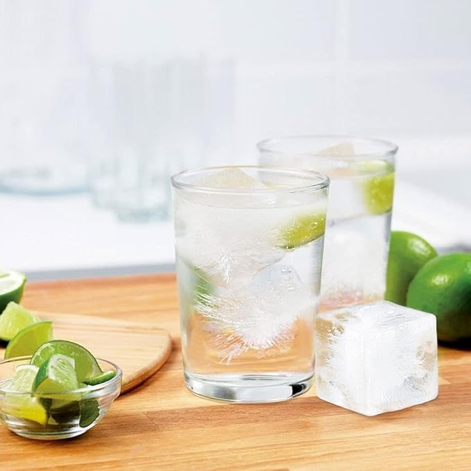 Tovolo Large 2” King Cube Ice Tray Charcoal Gray Ice Cube Trays for Whiskey Cocktails Smoothies, Big Square Ice Cube Mold Silicone Freezer Tray for Perfect Rock Cubes BPA Free Dishwasher Safe - Image 2