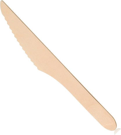 Wooden Disposable Knives - 1800 Pieces Wood Compostable Knives - Eco-Friendly Biodegradable Utensils for Party - Free From Plastic Cutlery Set - Disposable Cutlery for Eating - Compostable Utensils - Image 8