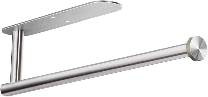 Paper Towel Holders for Kitchen,Paper Towels Bulk- Self-Adhesive Under Cabinet,Both Available in Adhesive and Screws,Stainless Steel by DR+CATCH