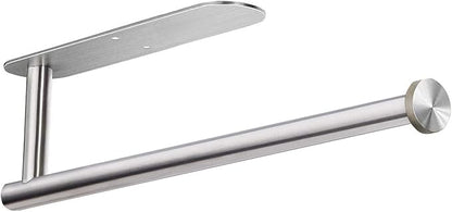 Paper Towel Holders for Kitchen,Paper Towels Bulk- Self-Adhesive Under Cabinet,Both Available in Adhesive and Screws,Stainless Steel by DR+CATCH