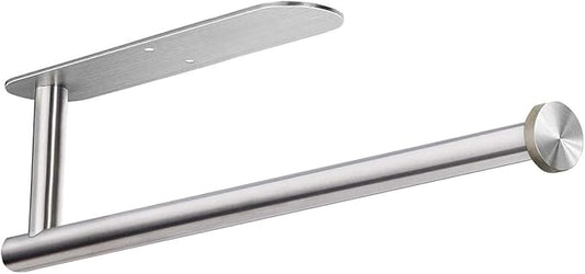 Paper Towel Holders for Kitchen,Paper Towels Bulk- Self-Adhesive Under Cabinet,Both Available in Adhesive and Screws,Stainless Steel by DR+CATCH