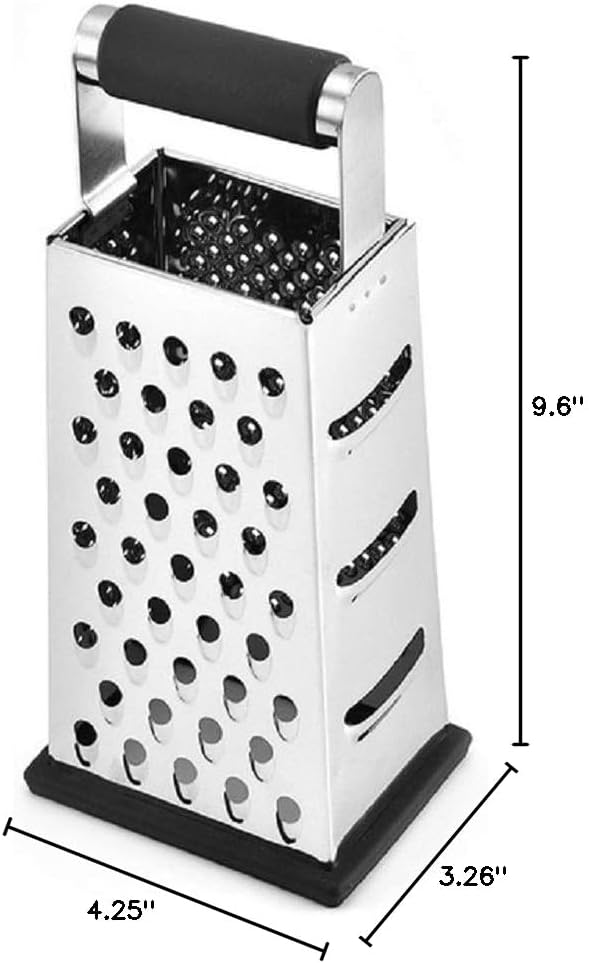 Vertical Stainless Steel Grating Four-sided Boxed Grater For Cucumbers, Carrots And Cheese, Grater, Melon, Planing, Potato, Planer, Non-slip Handle, Peeler - Image 9