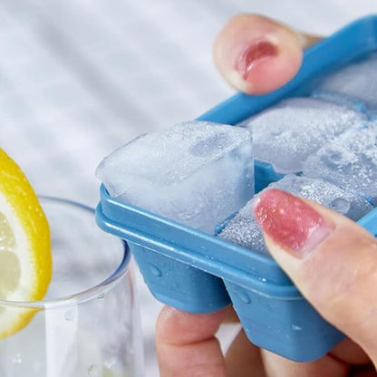 Ice Cube Trays for Freezer 3 Pack - Mini Ice Cube Trays with Lid & Easy-Release Silicone Bottom, Stackable Small Ice Cube Molds for Mini Fridge/Travel/Dorm Freezer - Image 5