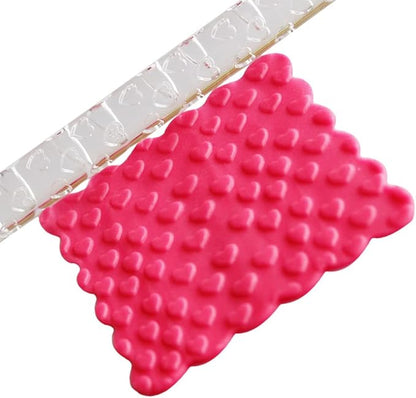 Rengue Acrylic Rolling Pin with 28 Patterns, Compliant Material Comfortable Grip, 6.3 by 0.4 Inch Lightweight for Dough and Pastry Number 3