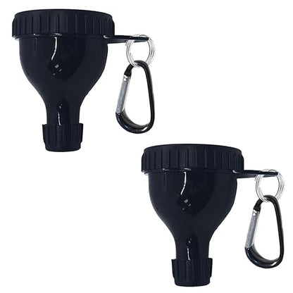2 Pack Protein Powder Container to Go - Mini Funnel with Keychain and Keyring, Water Bottle Funnel for Shakers by FORESRUM