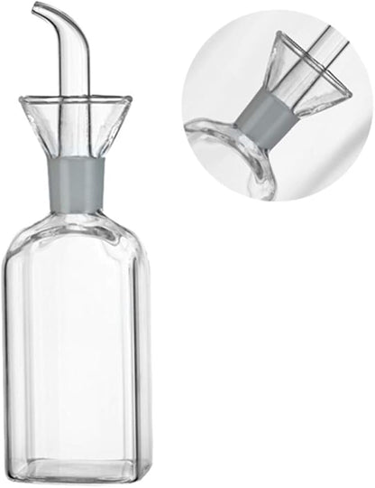 LandHope Oil Bottle Glass Olive Oil Dispenser Bottle Glass Cooking Oil Vinegar Measuring Dispenser With Spout for Kitchen and BBQ (125ml/4.27oz) - Image 2