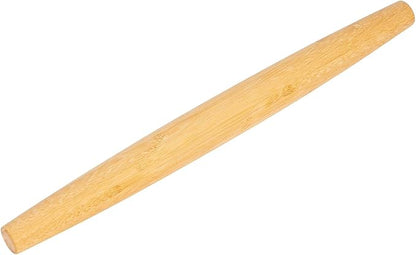 Classic French Rolling Pins Bamboo Wooden Rolling Pin for Baking Pizza Dough Pie Cookie, 18-Inch by Honglida