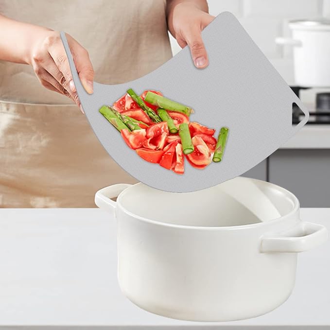 WK Flexible Plastic Cutting Boards for Kitchen, Cutting Board Mats Set of 3, Nonslip Cutting Board for Meat, Thin Cutting Sheets with Hole, Dishwasher Safe, BPA Free, 14.5x11.5" - Image 4