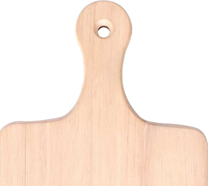 LZMS 4 Packs 18" x 8" Wood Serving Boards Set | Unfinished Wood Crafts with Handle | Wooden Cutting Boards Bulk for Charcuterie,Cheese,Meat,Bread,Vegetabes & Fruits