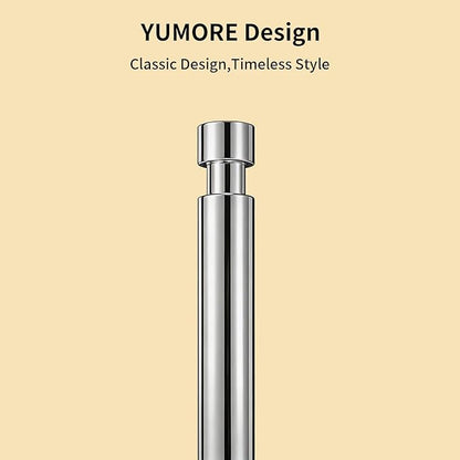 YUMORE Paper Towel Holder Countertop, Paper Towel Holder with Weighted Base Non Slip, Standing Paper Towel Roll Holder for Kitchen Bathroom, Stainles Steel (Chrome) - Image 3