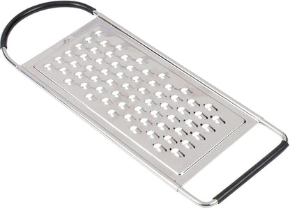 Metal Magery Stainless Steel Extra Course Handheld Non Slip Flat Grater Ideal for Vegetables, Cheese, Eggs