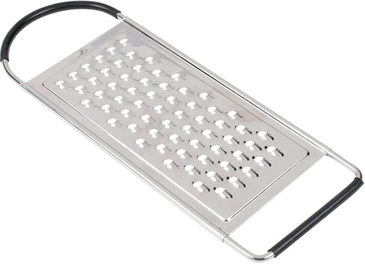 Metal Magery Stainless Steel Extra Course Handheld Non Slip Flat Grater Ideal for Vegetables, Cheese, Eggs