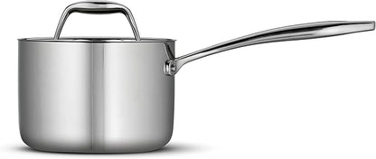 Tramontina Signature Tri-Ply Clad Stainless Steel 1.5-Quart Sauce Pan with Lid, Induction-Ready, Dishwasher-Safe, NSF-Certified, Made in Brazil - Image 2