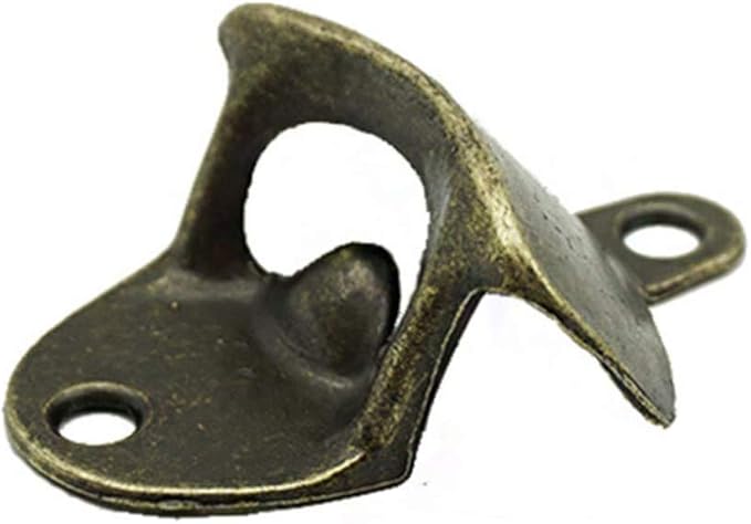 ANSLYQA 20 Pack Bottle Opener Wall Mounted, Vintage Beer Bottle Opener with Screws for Bars KTV Hotels Homes, (Bronze) - Image 2