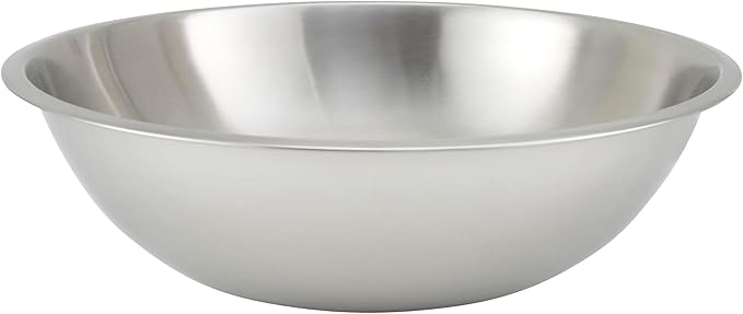 Winco Heavy-Duty Mixing Bowl, 16-Quart, Stainless Steel by Fonteme